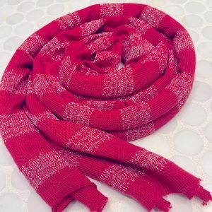 Magenta and Silver Fashion Scarf